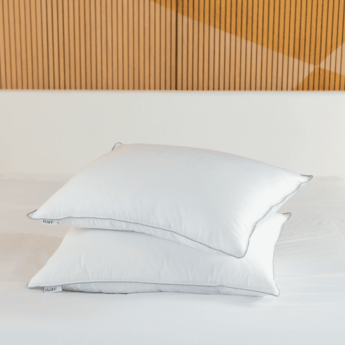 2x hotel pillows pillowcase set down alternative 826829